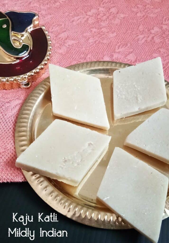 Indian kaju katli mithai