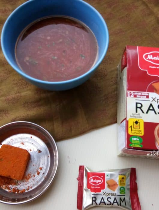 Rasam cubes from Maiya