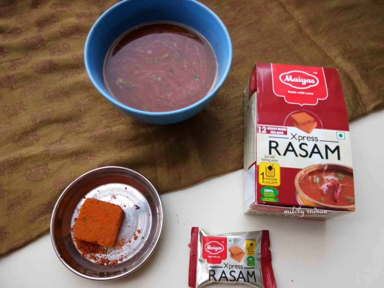 Rasam cubes from Maiya