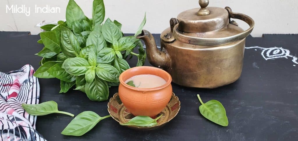 Thulsi Chai Basil flavoured Chai latte