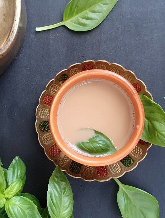 Tulsi chai - basil leaves tea