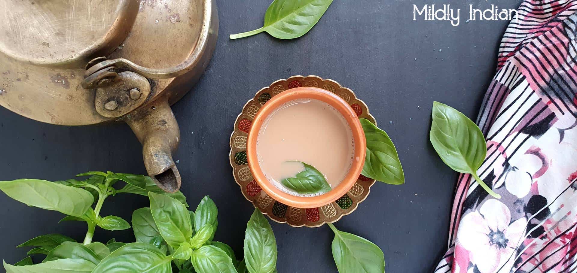 Thulsi Chai Basil flavoured Chai latte