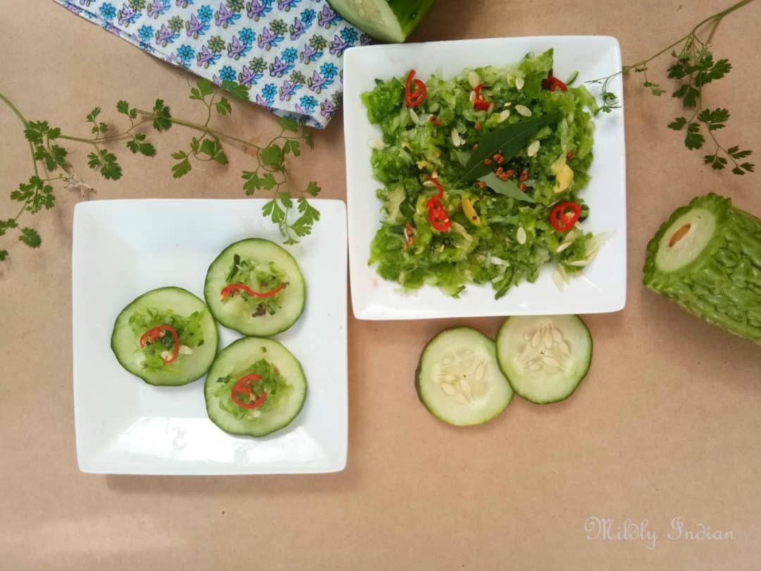 Bitter Gourd Salad From My Grandmother S Medicine Chest Mildly Indian