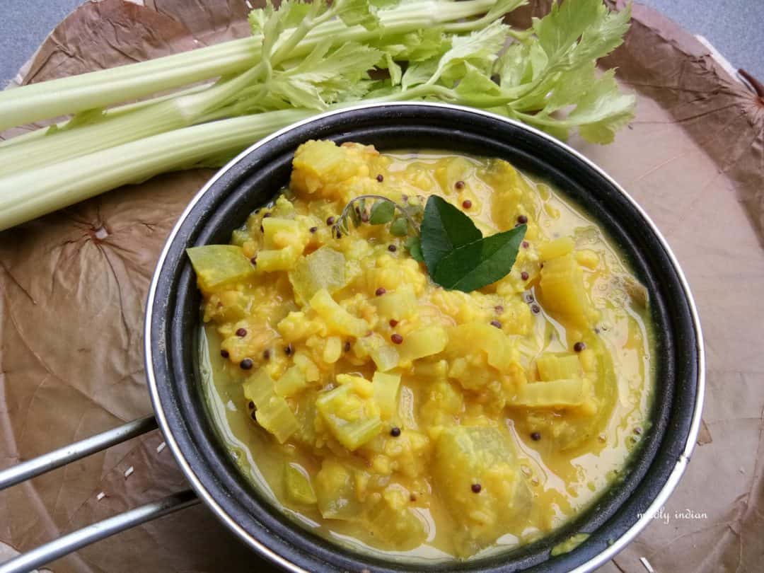 Celery kootu curry, Kerala fusion