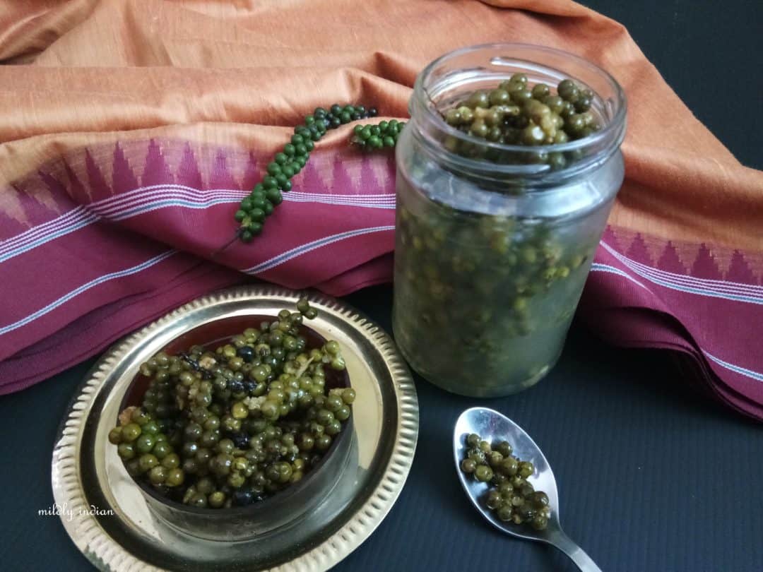 Pickled green peppercorns Pickle dos and don’ts Mildly Indian