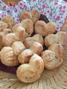 Sweet heart Palmiers cookie