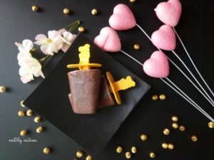 Dark chocolate paddle pops