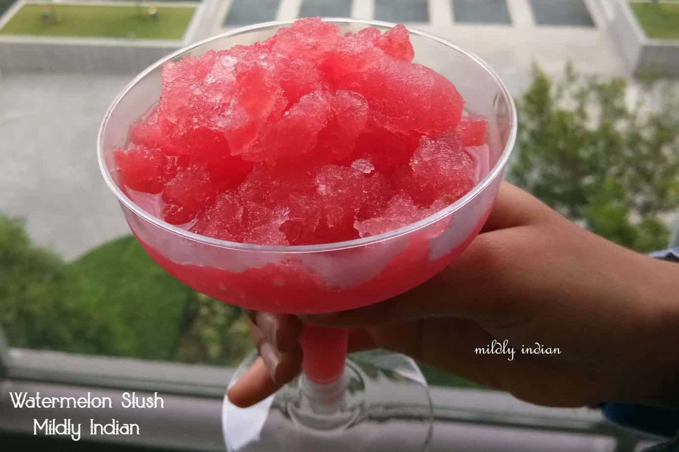 Watermelon slush recipe – Mildly Indian