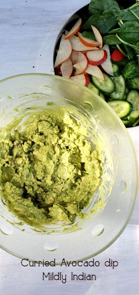 avocado curry dip