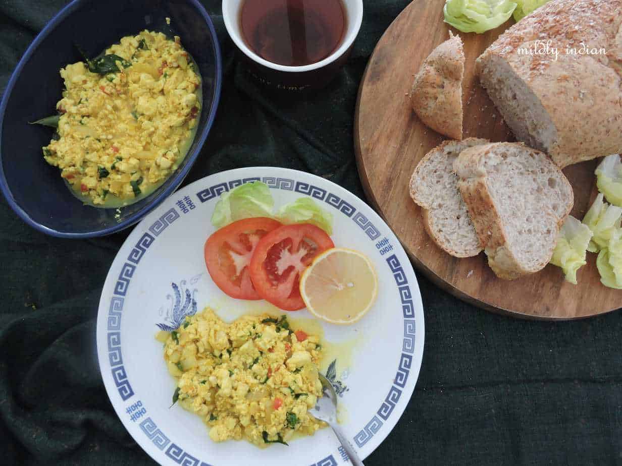 masala scrambled tofu