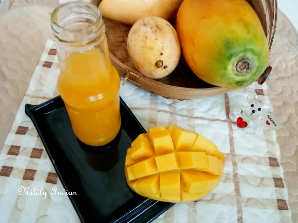 Mango papaya refresher Mildly Indian