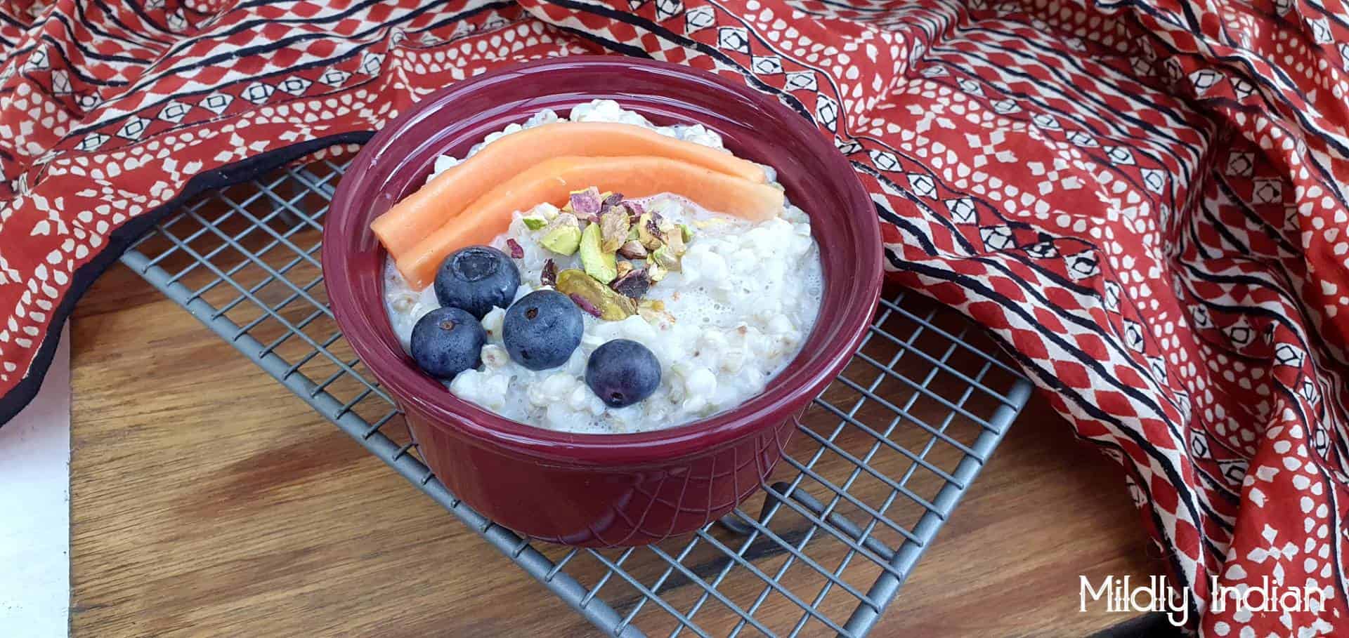 gluten free buckwheat kheer porridge