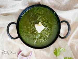 radish leaves saag