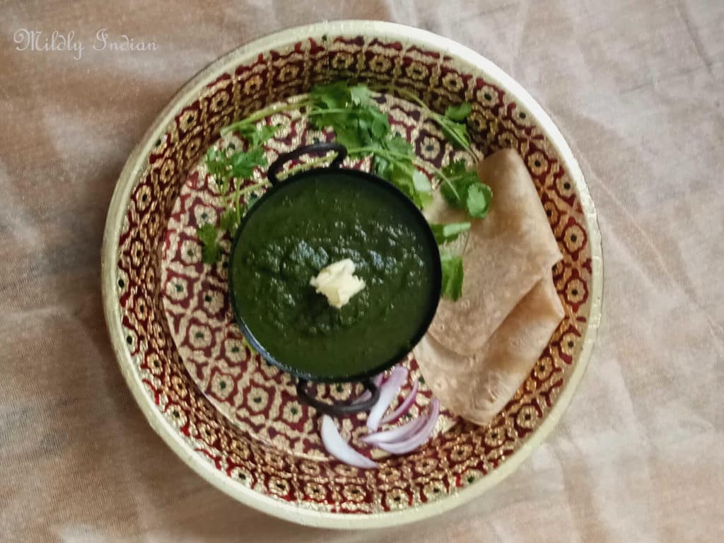 radish leaves saag