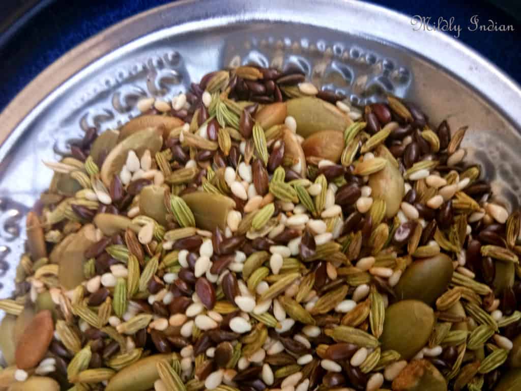 fennel and flax seeds mouth freshener