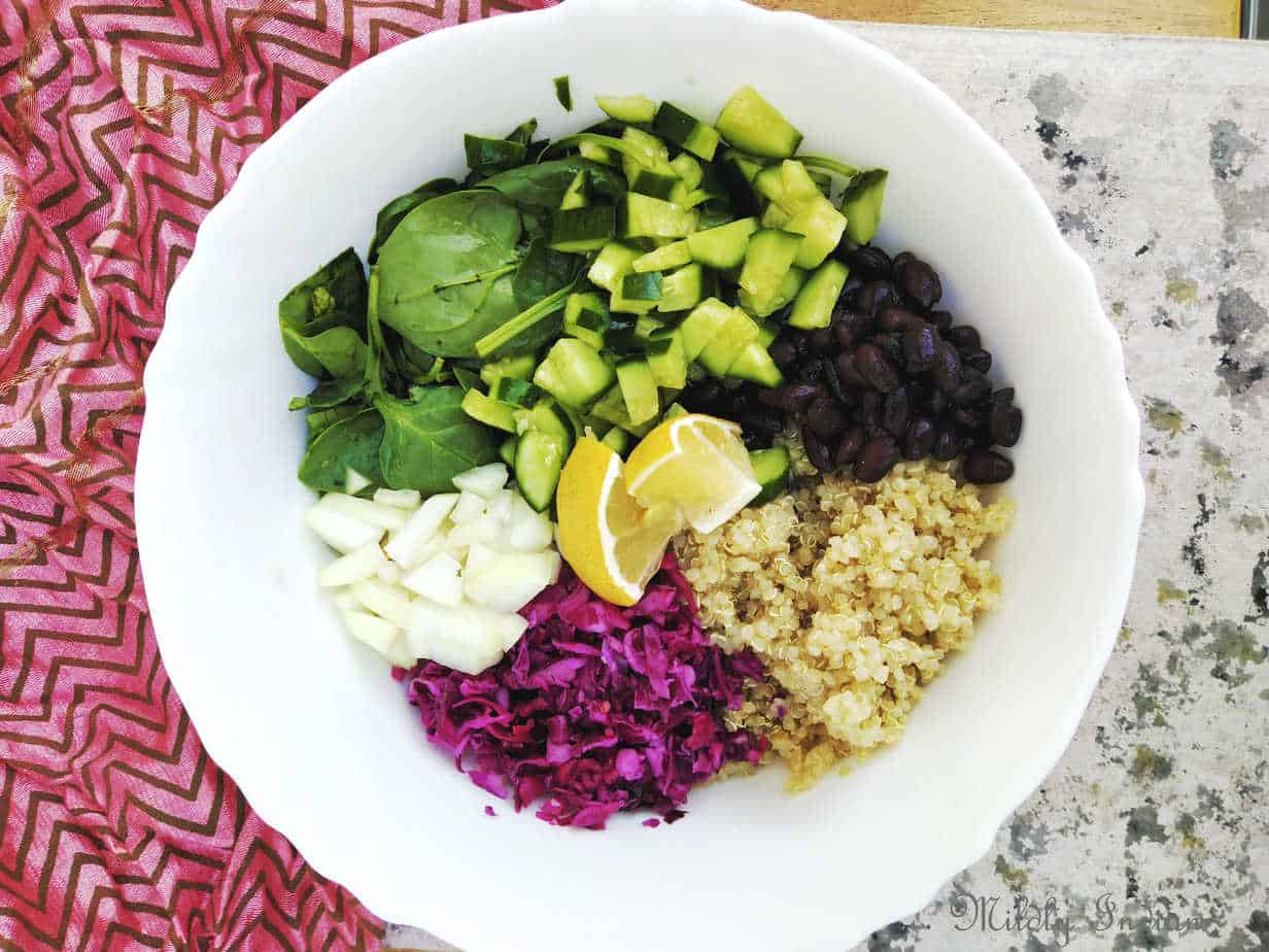 Vegan salad bowl recipe