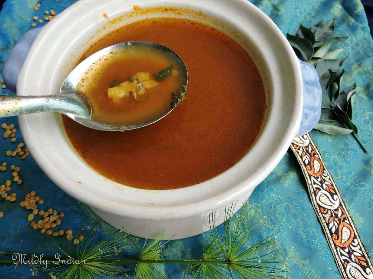 Tangy pineapple rasam soup Mildly Indian