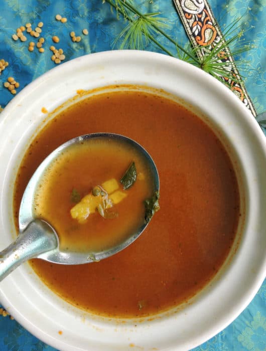 south indian pineapple rasam soup