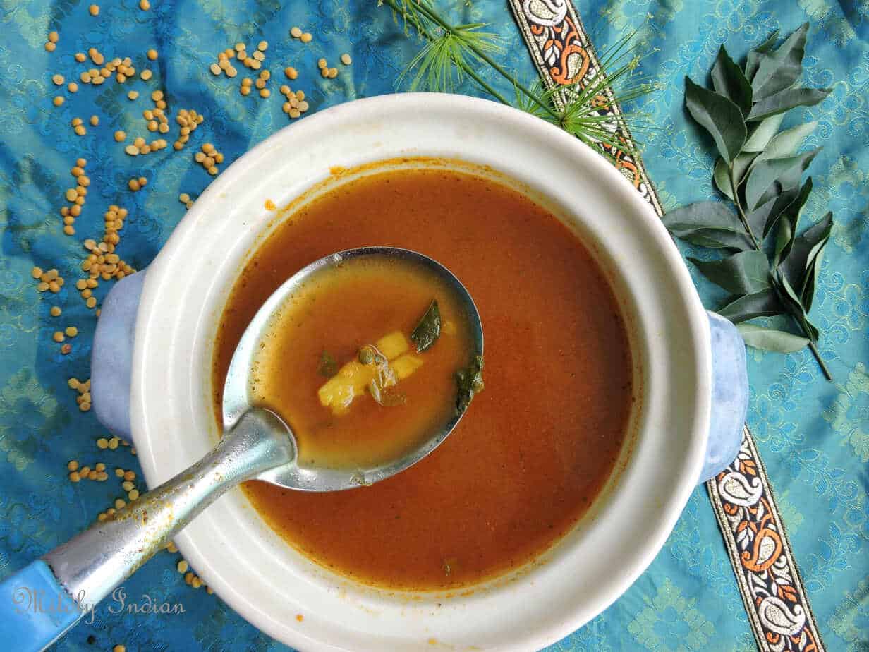 south indian pineapple rasam soup