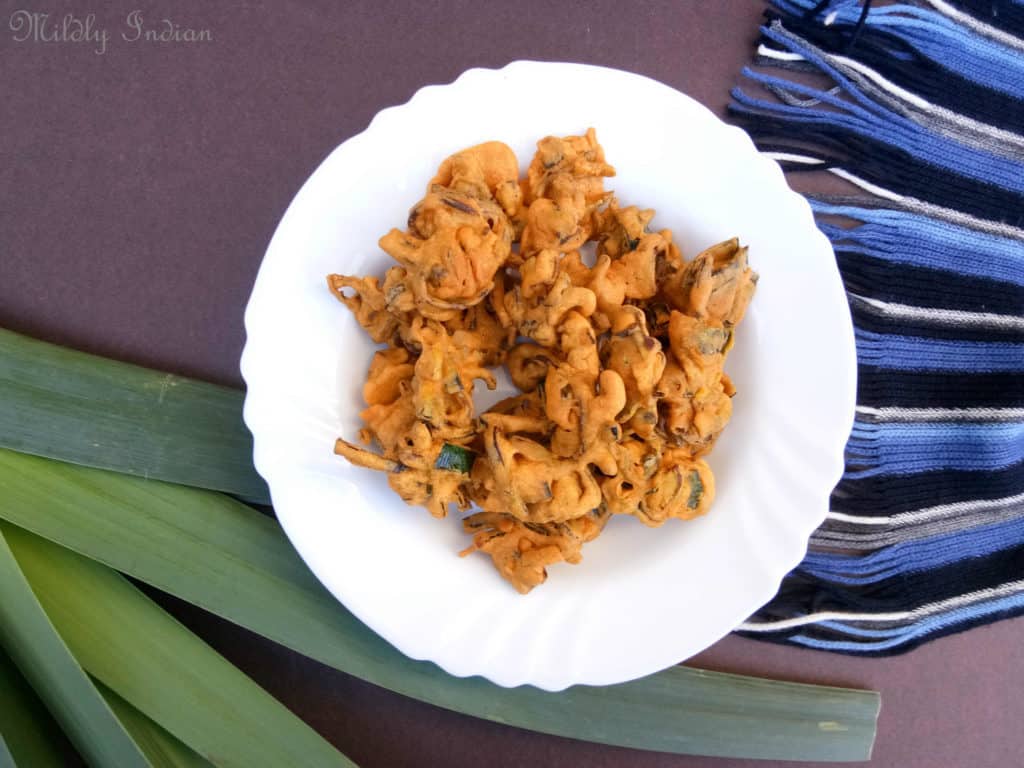 leeks pakora