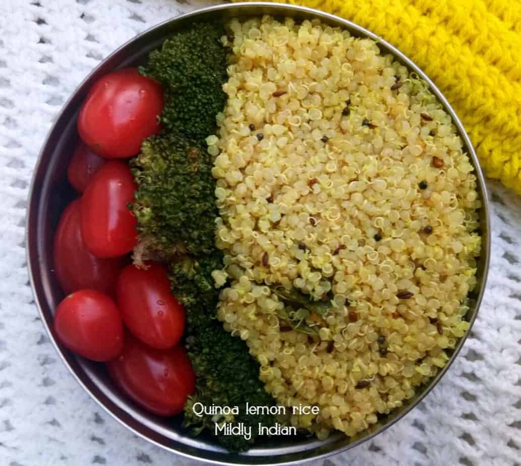 South Indian zesty lemon rice or quinoa Mildly Indian