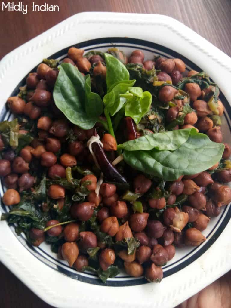 spinach and chickpeas