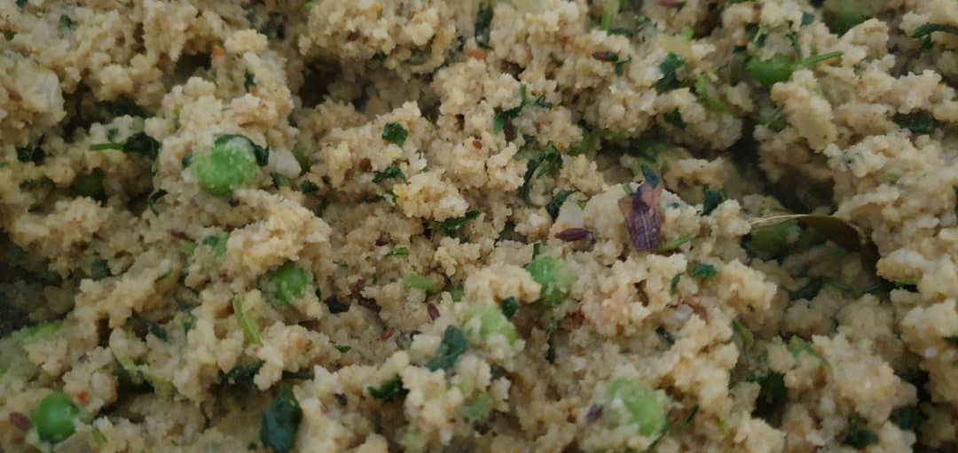 Methi mattar millet flakes upma Mildly Indian