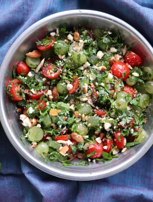 grapes and brahmi salad