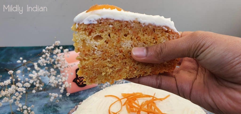 carrot cake mades with lots of carrot