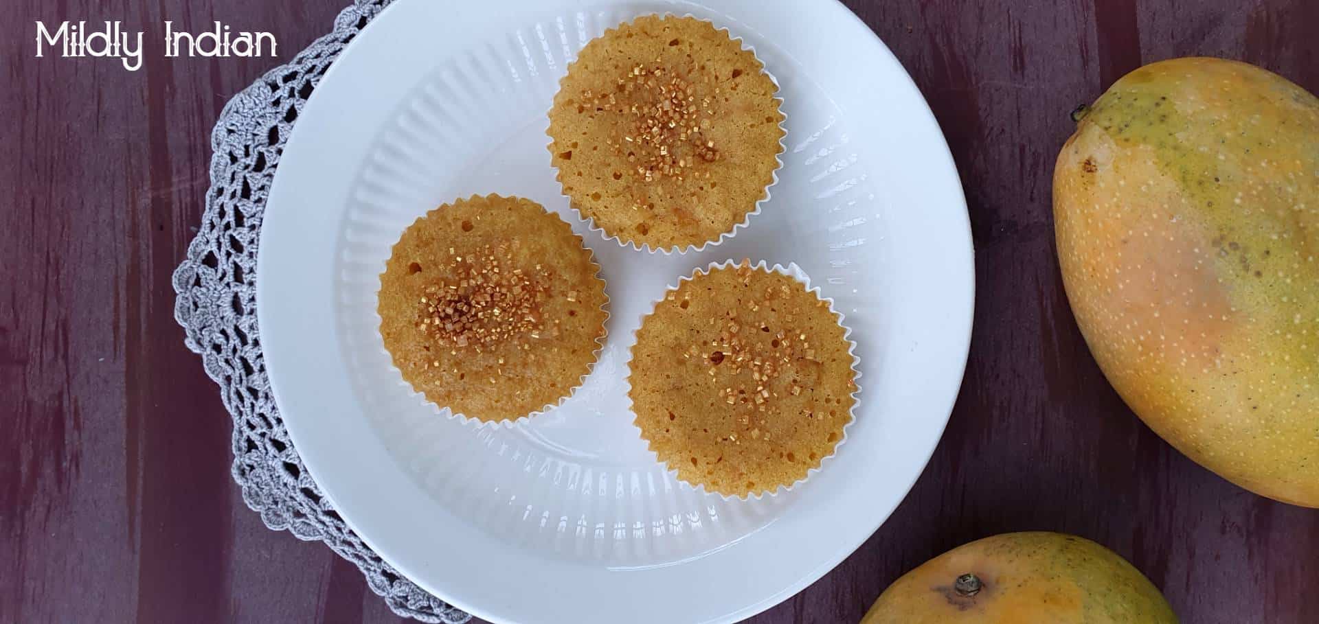 Steamed mango muffin