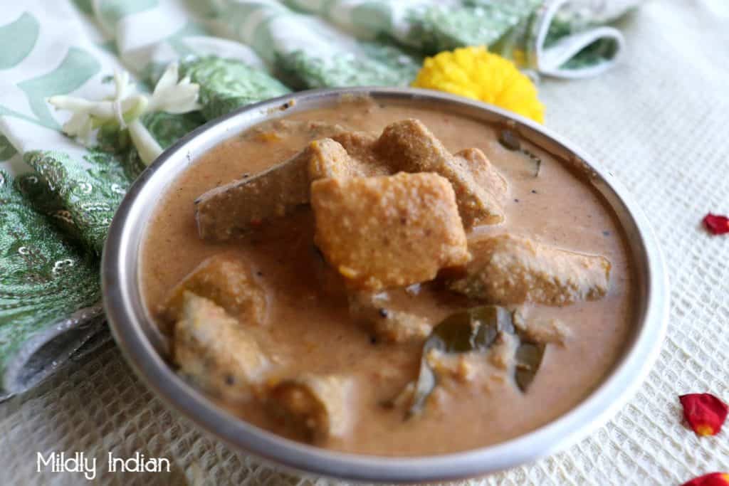 pumpkin and okra thalagam curry