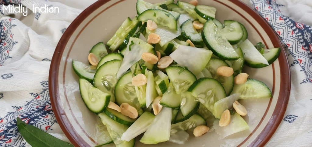 cucumber and kholrabi salad