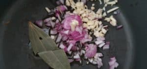 sweating onions for the soup