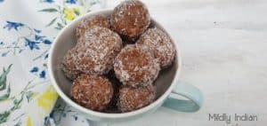 snack balls made with cocoa nibs