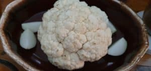 cauliflower to be baked