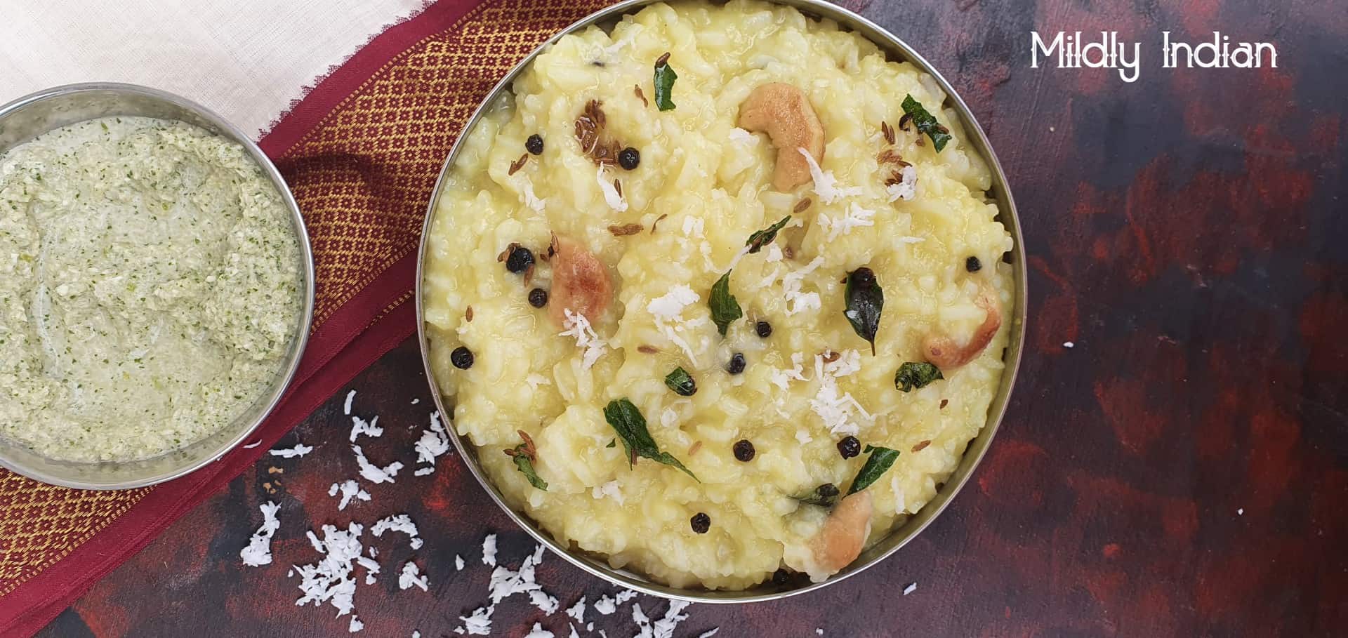 Family recipe for kovil pongal