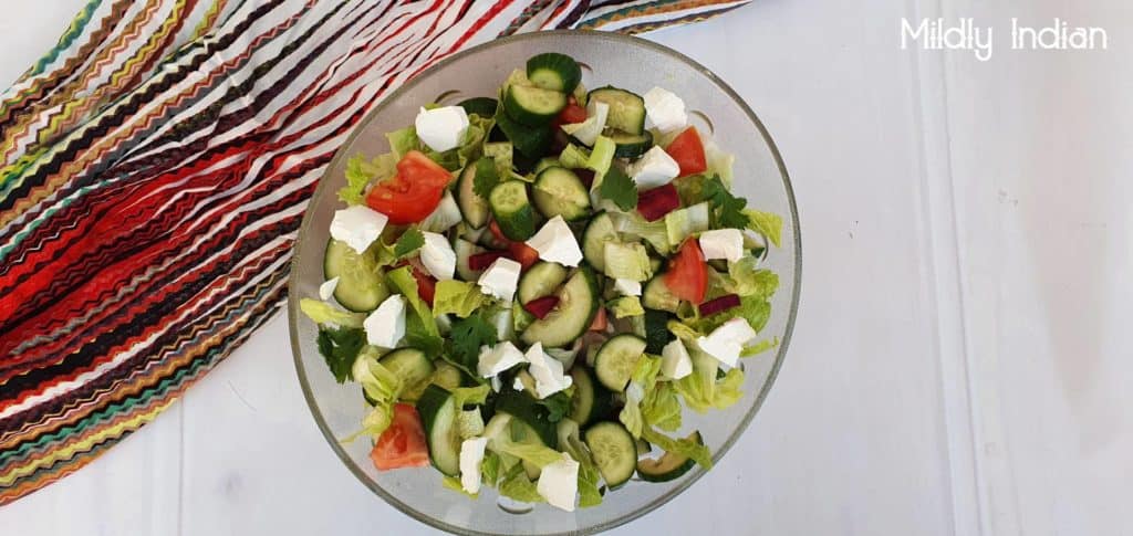 feta and cucmber salad