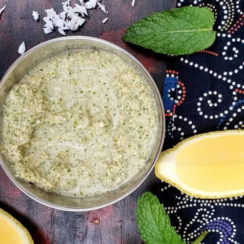 Coconut and pudina chutney