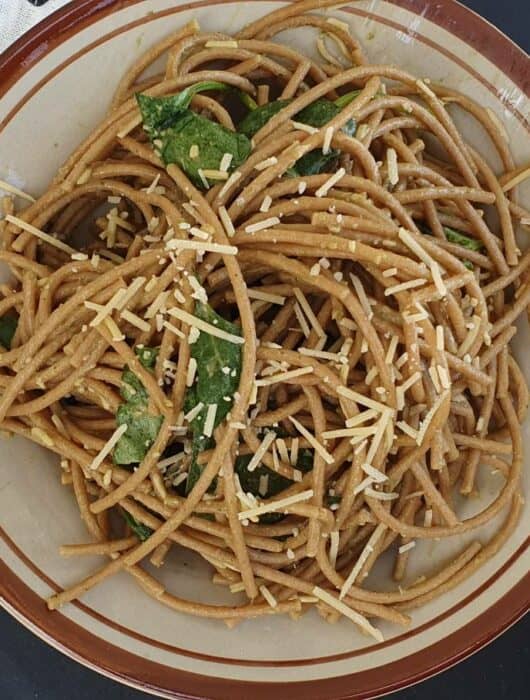 avocado and vegemite pasta