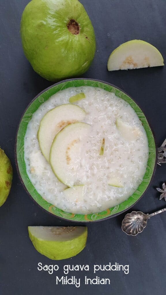 Sago guava pudding