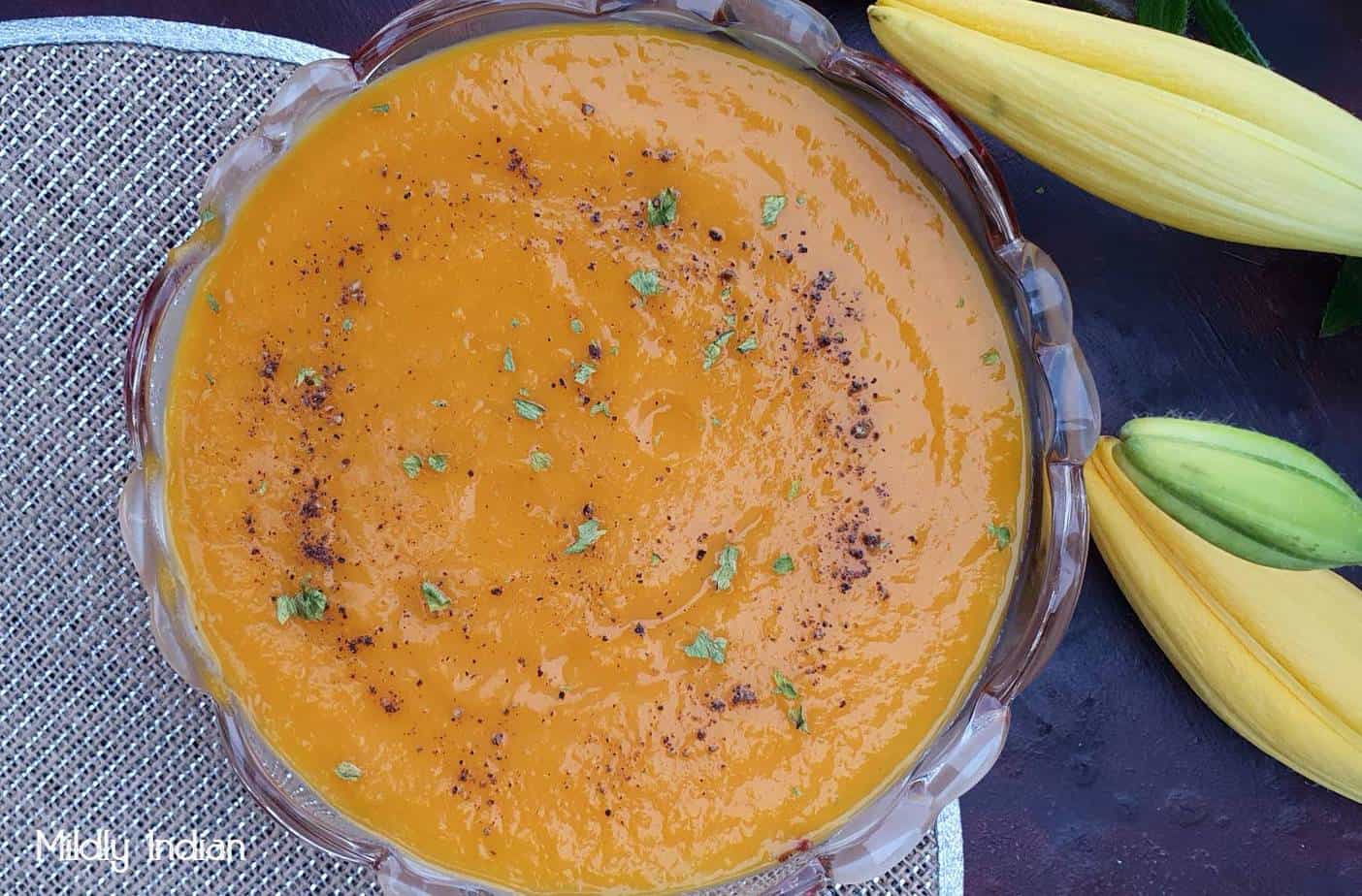 Roasted pumpkin soup