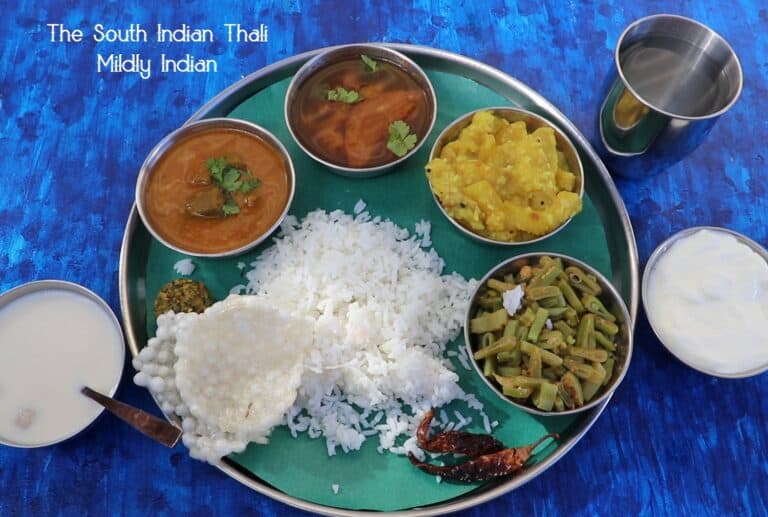 The South Indian thali meal – Mildly Indian