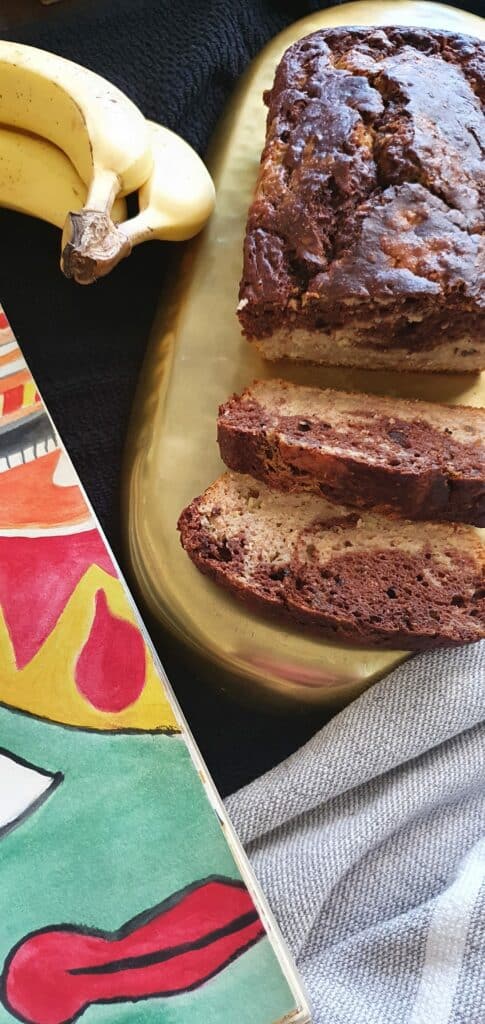 marbled banana bread