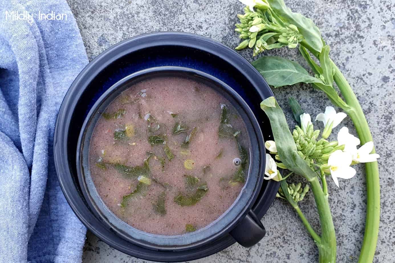 Finger millet soup