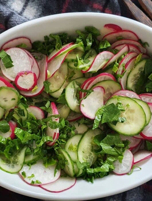 radish and cucumber salad