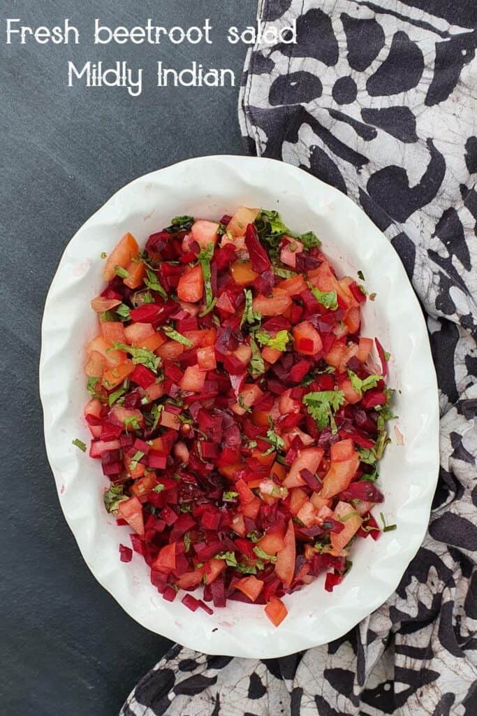 fresh beetroot salad