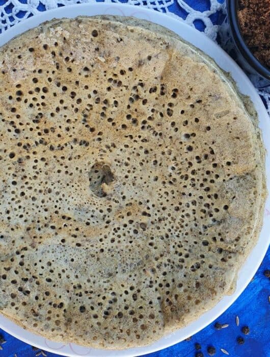 jeera milagu adai, thainai adai, millet crepe