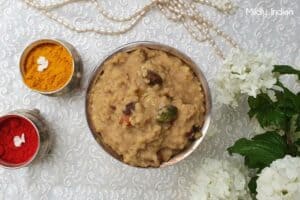 bellam pongali - sweet millet pongal