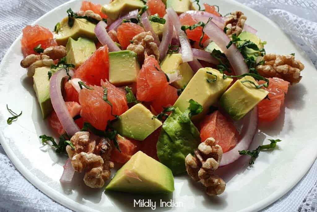 avocado grapefruit salad.