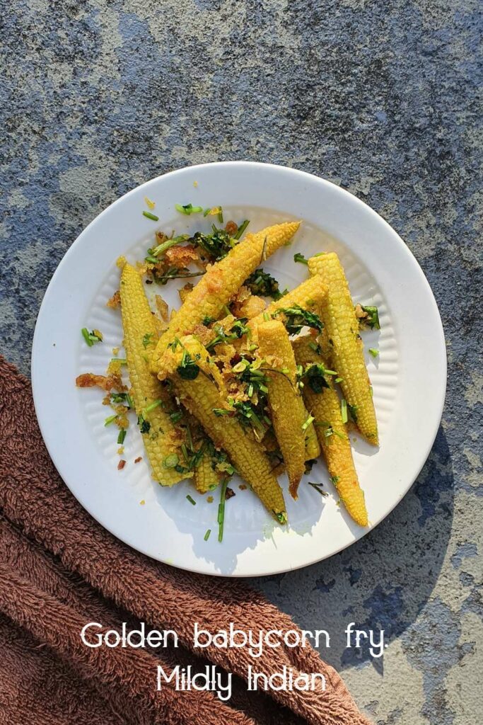 Golden babycorn fry